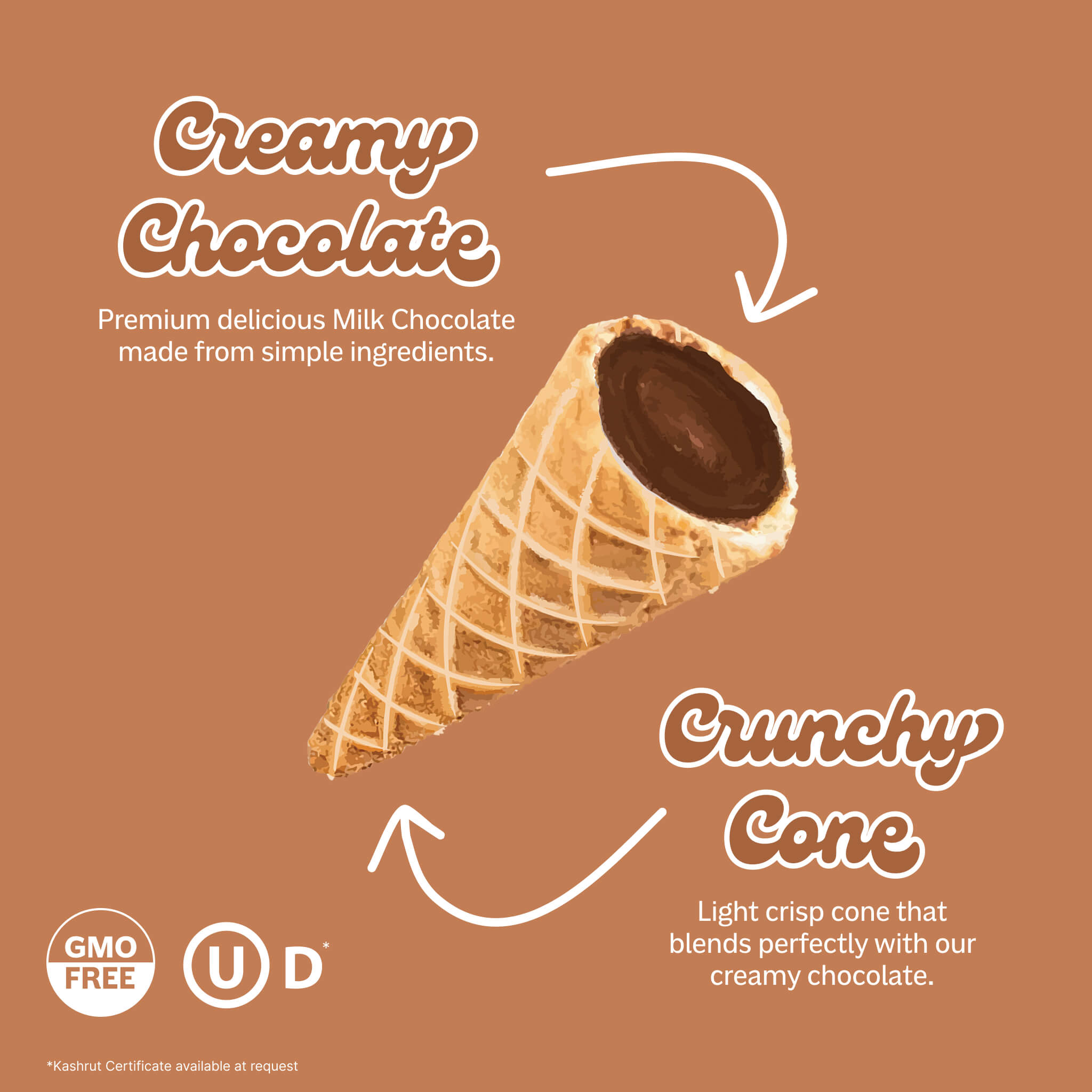 Chocolate cone on sale